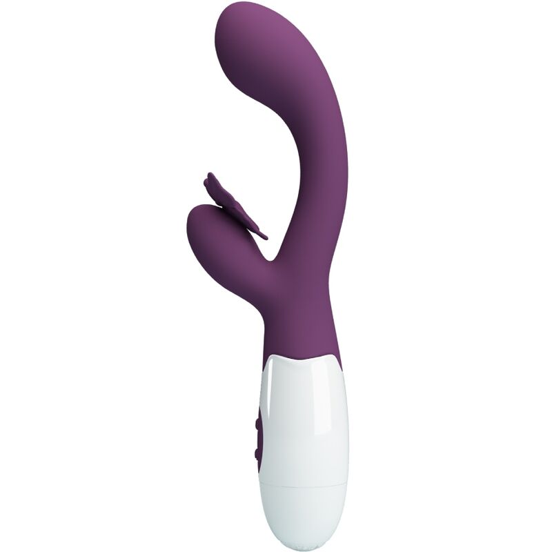 PRETTY LOVE - BUTTERFLY KISS HASE-VIBRATOR UND G-PUNKT-STIMULATOR LILA
