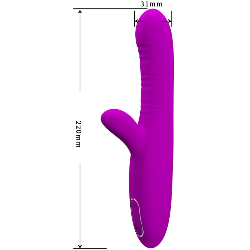 PRETTY LOVE – ENGELHAFTER MULTIFUNKTIONALER VIBRATOR + LILA KLITORISSTIMULATOR