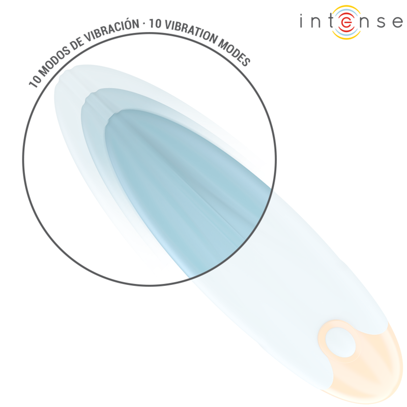 Mike Bullet vibrierend 10 Vibrationen blaue Fernbedienung