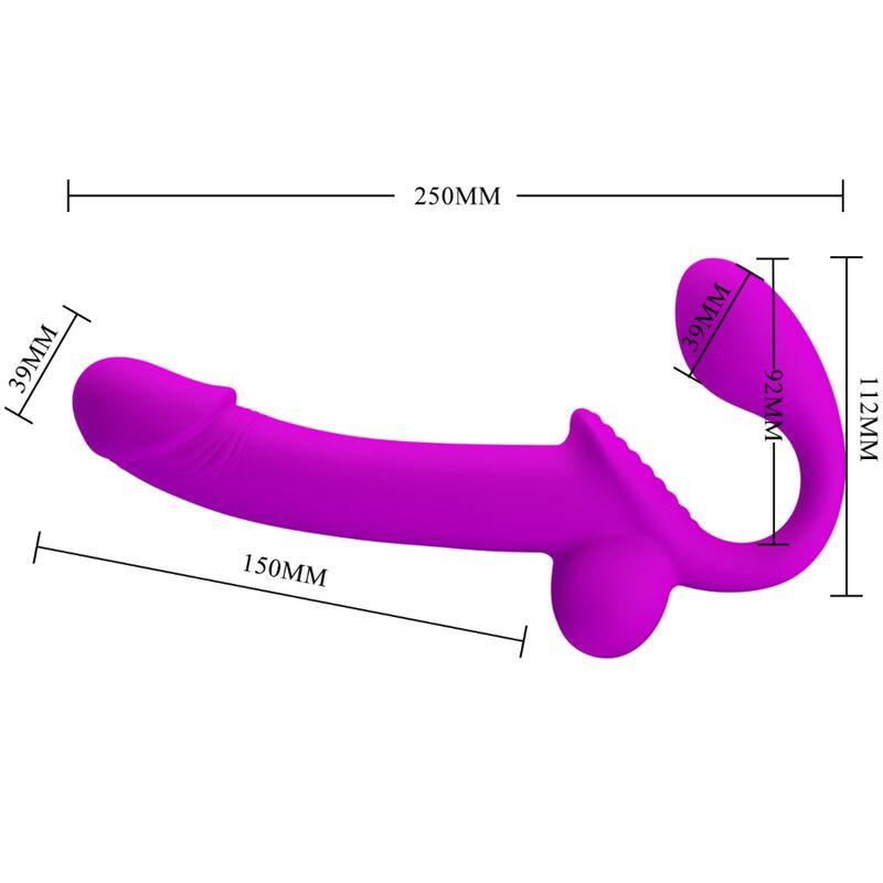 Kelpie Lila Doppel-Strap-On-Stimulator