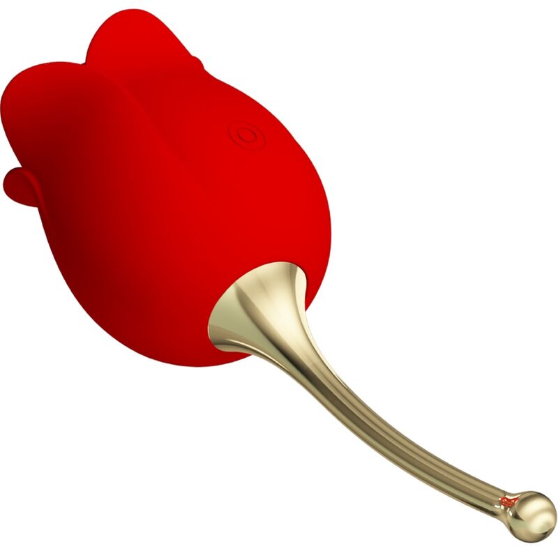 PRETTY LOVE – ROSE LOVER PINK CLITORIS STIMULATOR 12 ROTE VIBRATIONEN