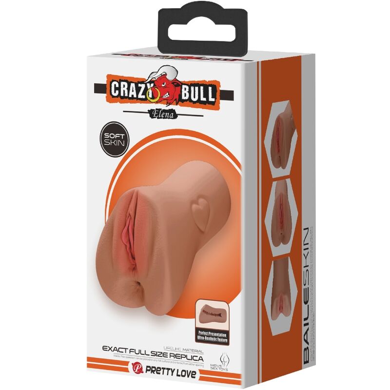 CRAZY BULL – SCHARLACHROTES VAGINA- UND ANUS-DESIGN MIT HERZFÖRMIGEM FLEISCH