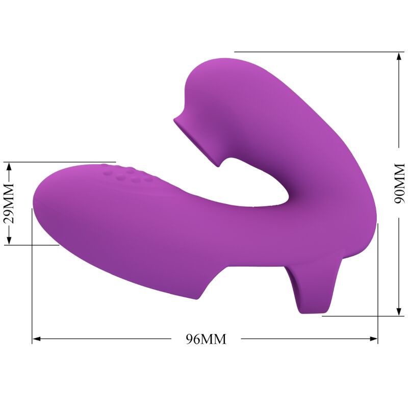 PRETTY LOVE - ATHENA FINGERVIBRATOR MIT LILA KLITORISSTIMULATOR