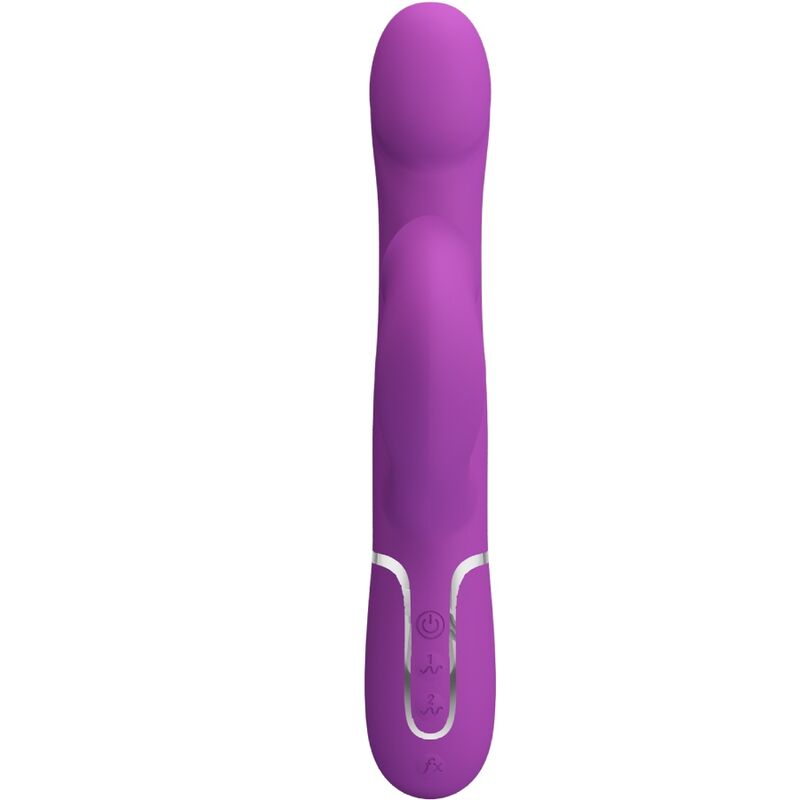 4-in-1 Multifunktionsvibrator und Stimulator lila