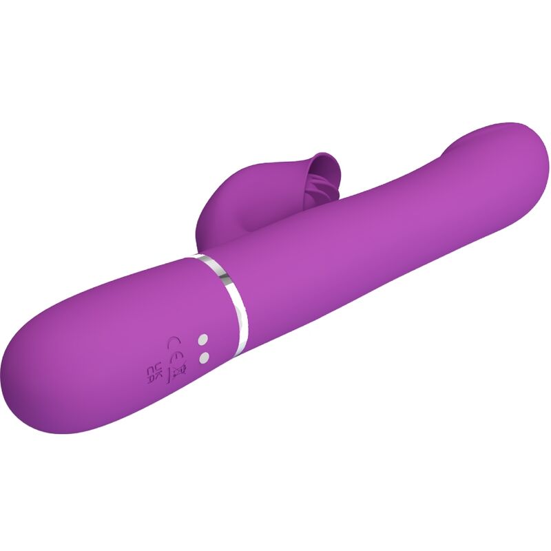4-in-1 Multifunktionsvibrator und Stimulator lila