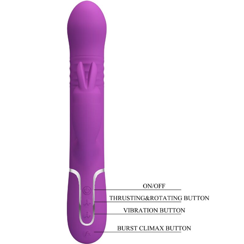 PRETTY LOVE - COALE 4-IN-1 MULTIFUNKTIONALER HASENVIBRATOR LILA