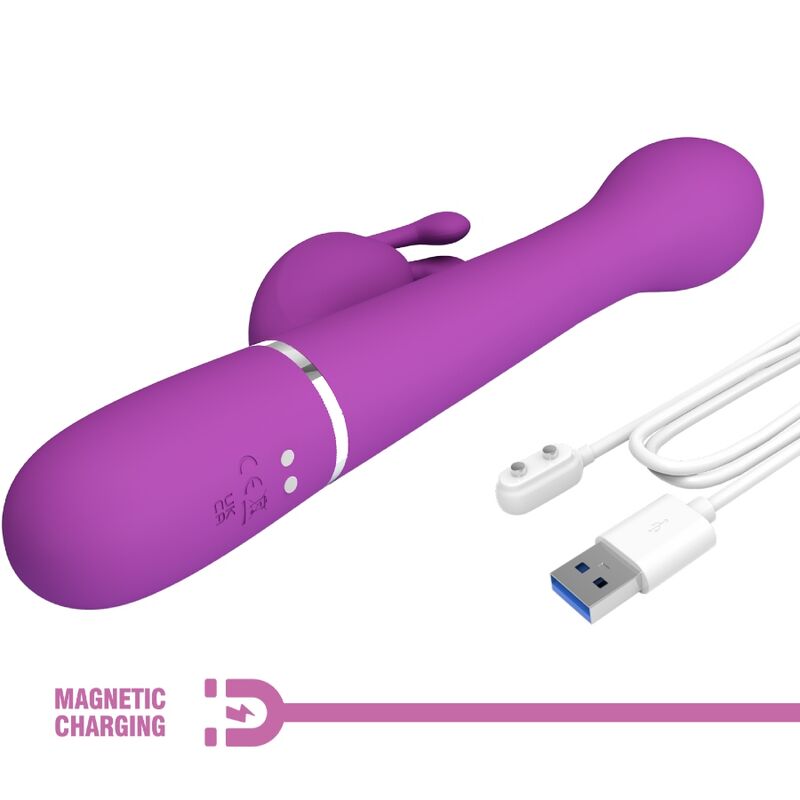 PRETTY LOVE - DEJON 3-IN-1 MULTIFUNKTIONALER HASENVIBRATOR LILA