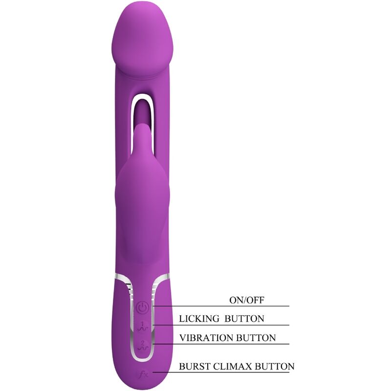 PRETTY LOVE - KAMPAS 3-IN-1 MULTIFUNKTIONALER HASENVIBRATOR LILA