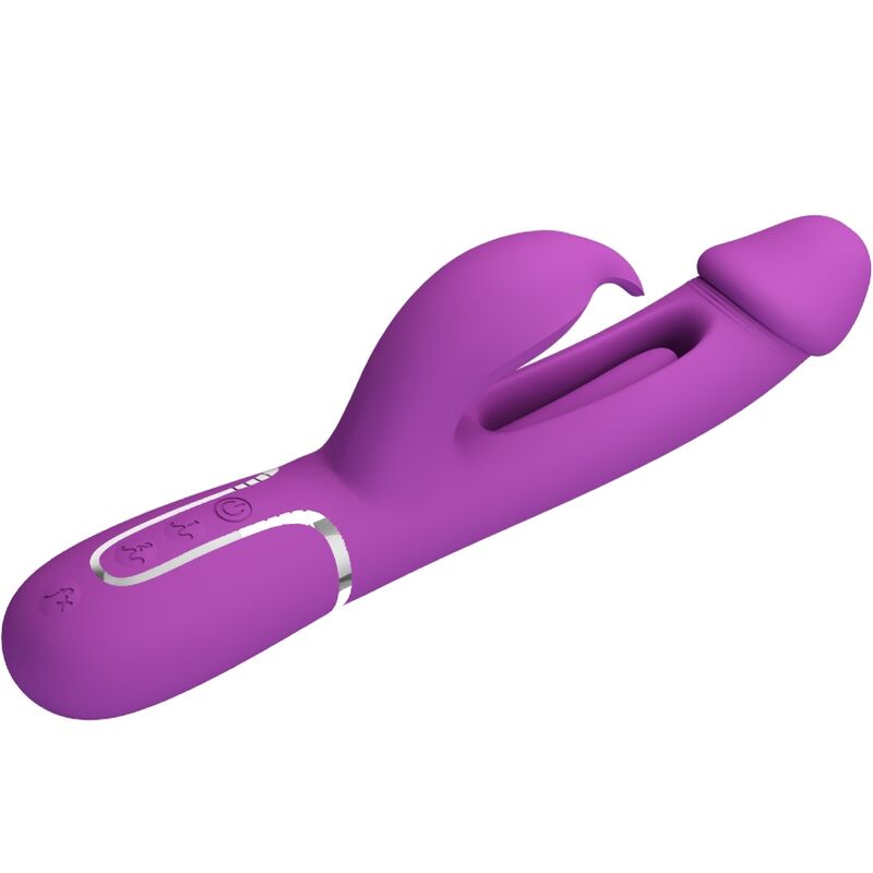 PRETTY LOVE - KAMPAS 3-IN-1 MULTIFUNKTIONALER HASENVIBRATOR LILA