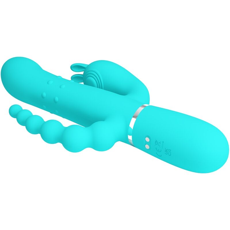 PRETTY LOVE - CAMMY 4-IN-1 MULTIFUNKTIONSVIBRATOR DREIFACH-HASE BLAU