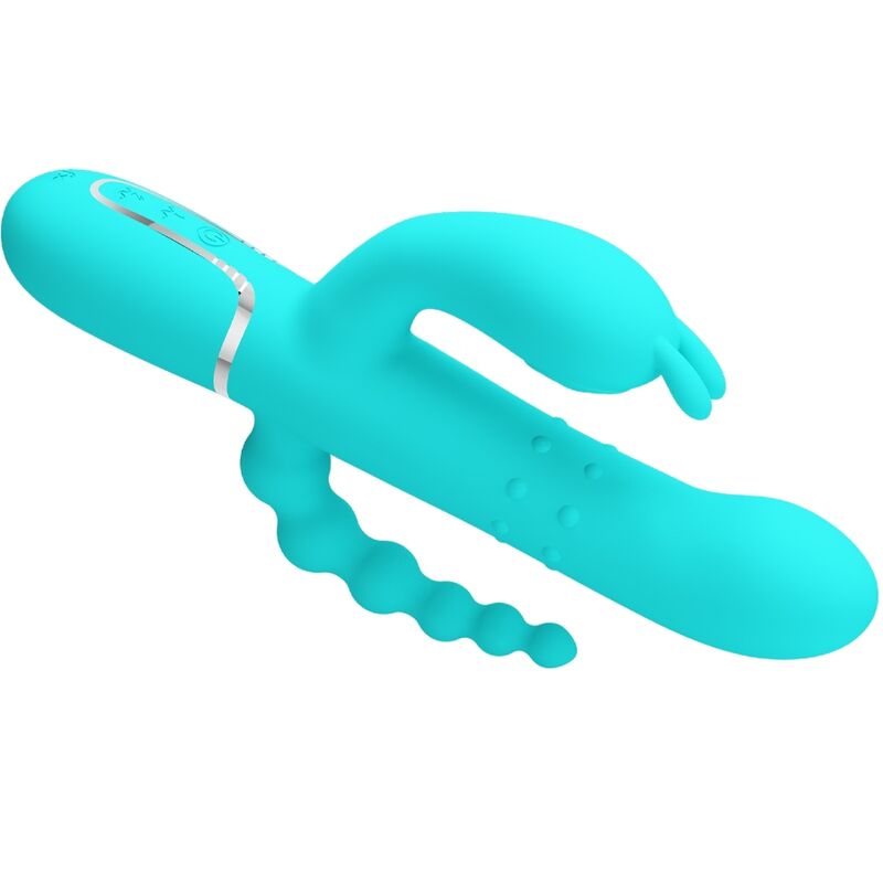 PRETTY LOVE - CAMMY 4-IN-1 MULTIFUNKTIONSVIBRATOR DREIFACH-HASE BLAU