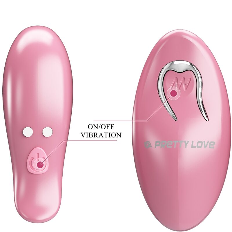 PRETTY LOVE - CAILEY Brustwarzenclips, 10 Vibrationsmodi, Fernbedienung, Rosa