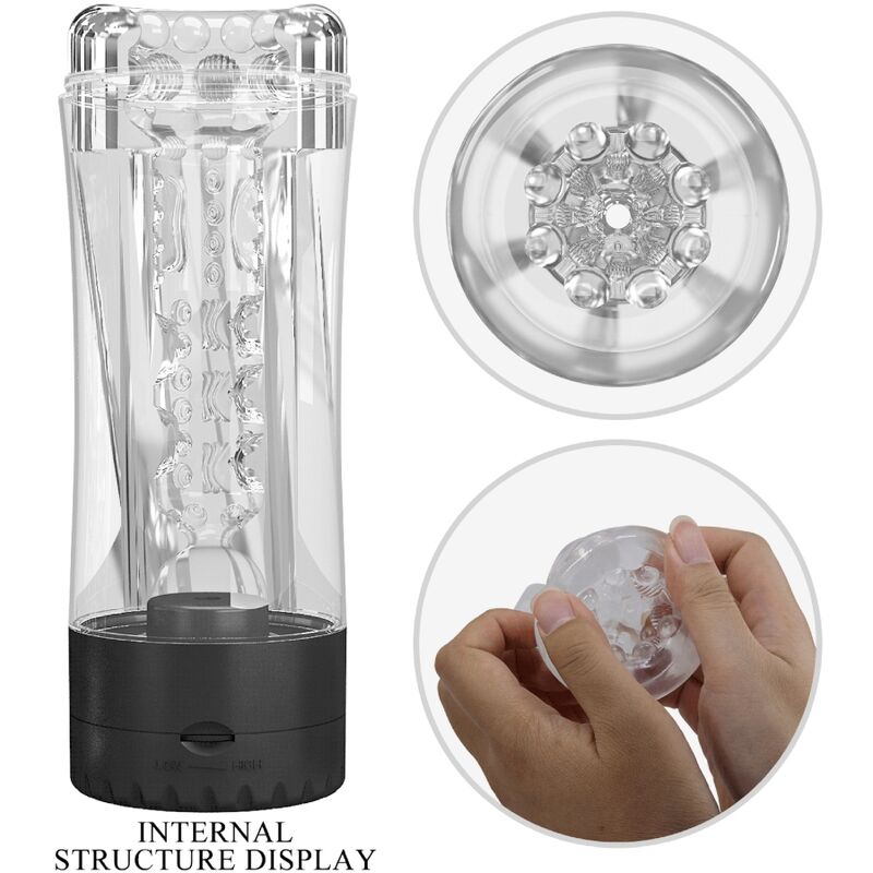 PRETTY LOVE - TAMARA VIBRATOR MIT MEHREREN GESCHWINDIGKEITSGESCHWINDIGKEITEN FÜR MÄNNER, SCHWARZ