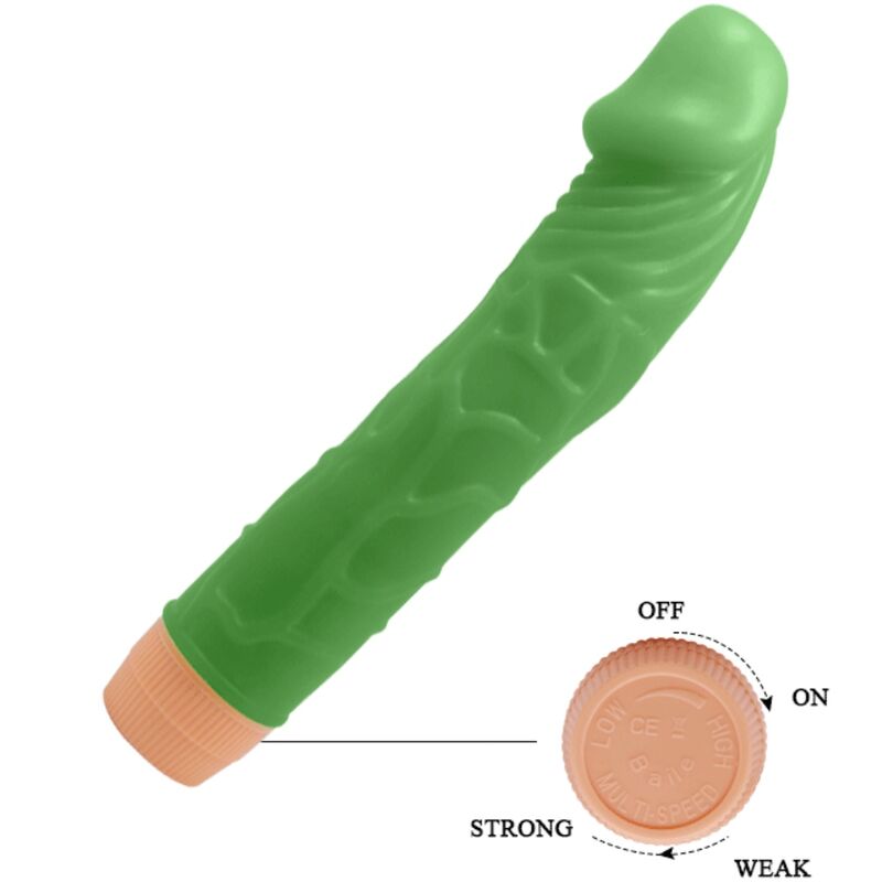 Realistischer Vibrator Bill 22,5 cm grün