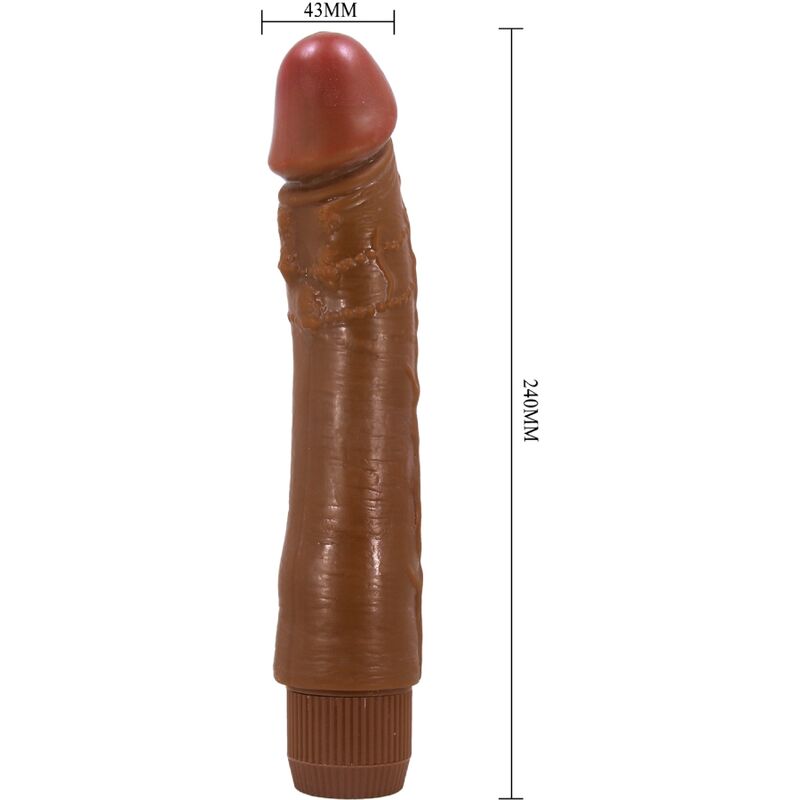 Realistischer Vibrator Dybbuk 24 cm Mulatte