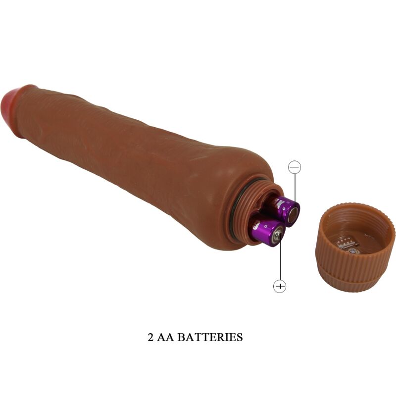 Realistischer Dryad-Vibrator 25 cm Mulatte