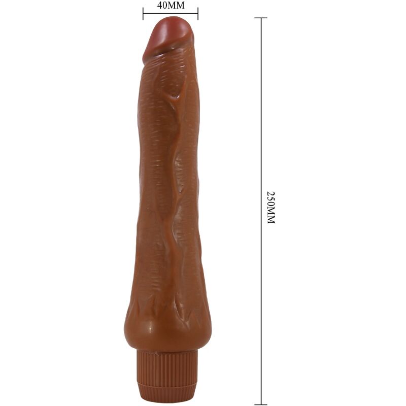Realistischer Dryad-Vibrator 25 cm Mulatte