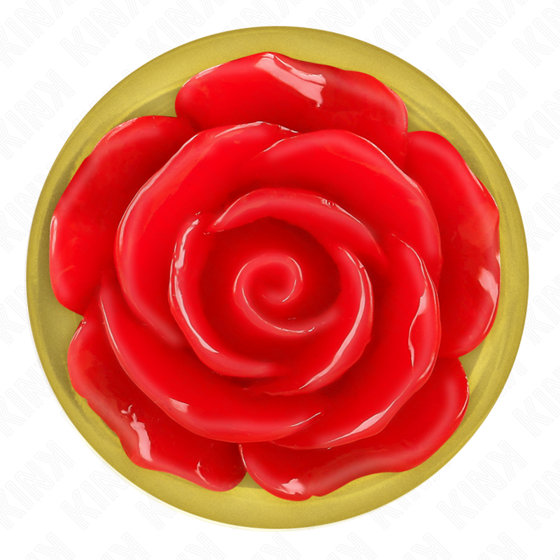 KINK - ROTE ROSÉGOLD ANALPLUG GRÖSSE L