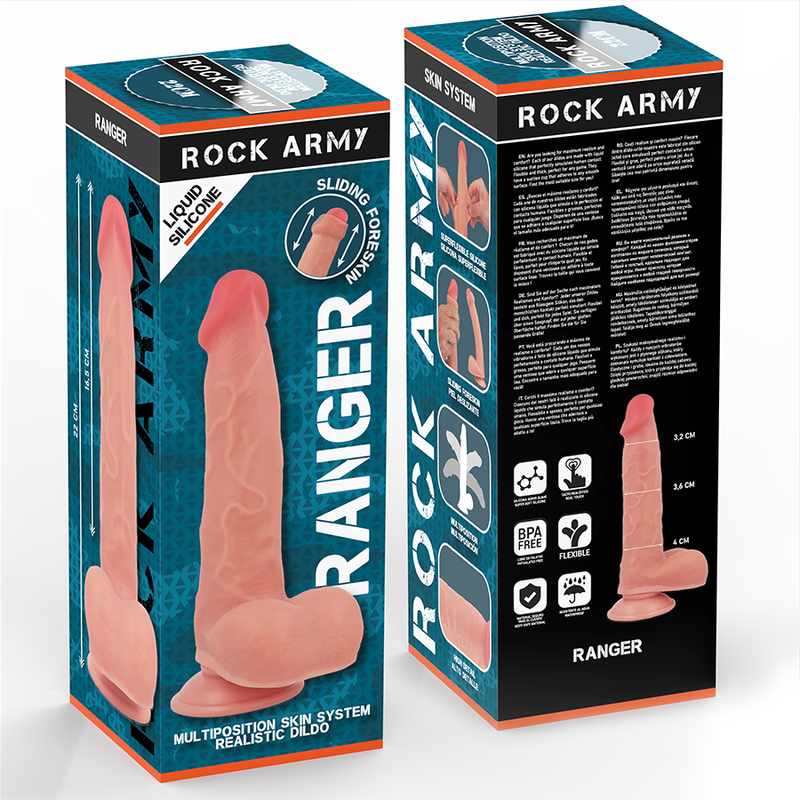 ROCKARMY - FLÜSSIGSILIKON-RANGER 22 CM -O- 3,6 CM