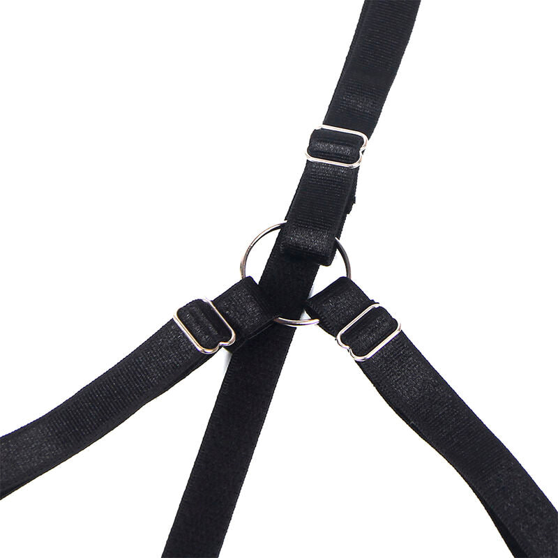 955205 verstellbares schwarzes Schleifen-BH-Set L/XL