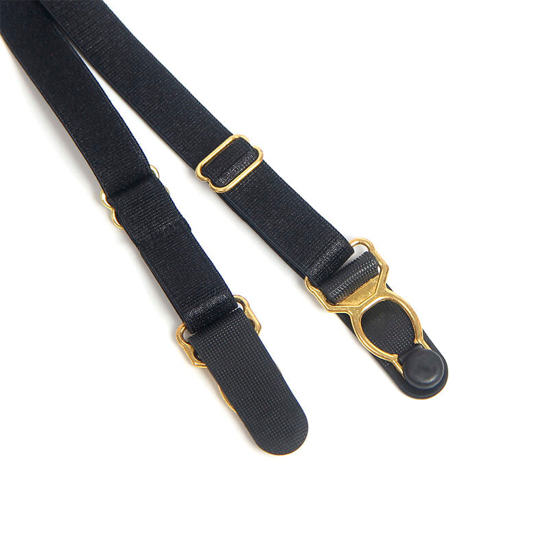 955465 schwarzer Leder-Reißverschluss-Body L/XL