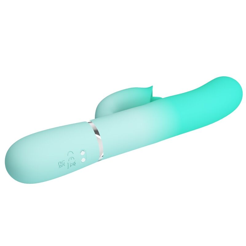 PRETTY LOVE - GIGI MULTIFUNKTIONALER HASENVIBRATOR AQUA GREEN