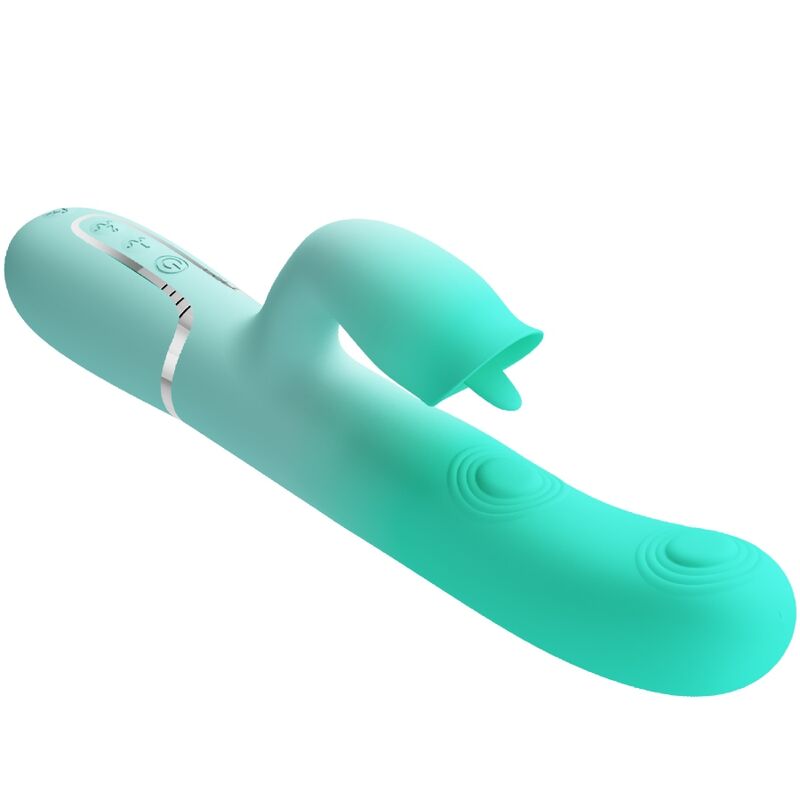 PRETTY LOVE - GIGI MULTIFUNKTIONALER HASENVIBRATOR AQUA GREEN
