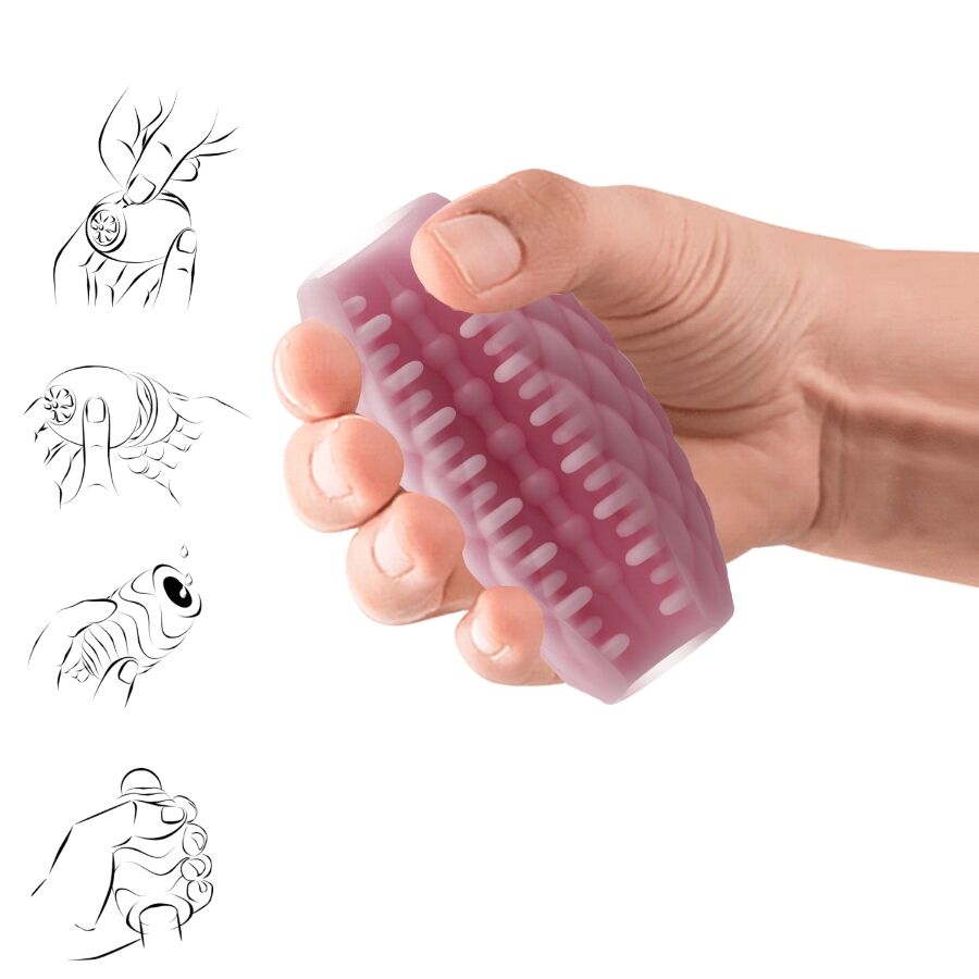 PRETTY LOVE - ATHENA EROS PINK SILIKON-MASTURBATOR FÜR MÄNNER