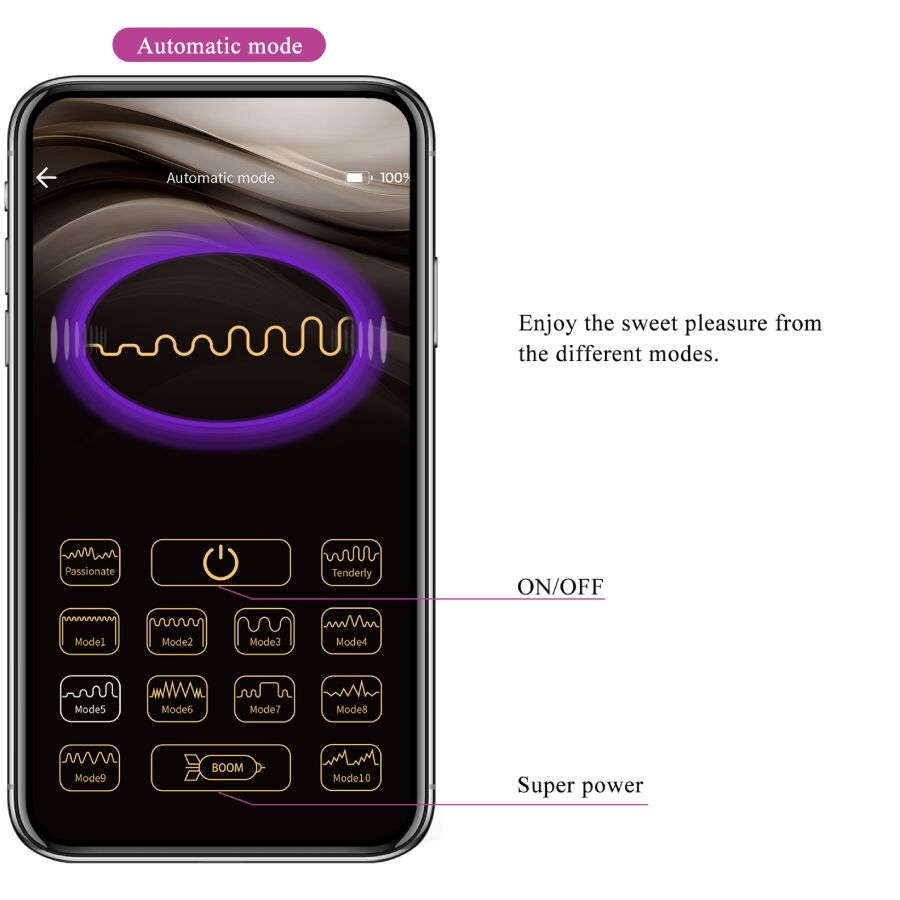 PRETTY LOVE - APP-STEUERBARER VIBRATOR LEVIATHAN VIOLET