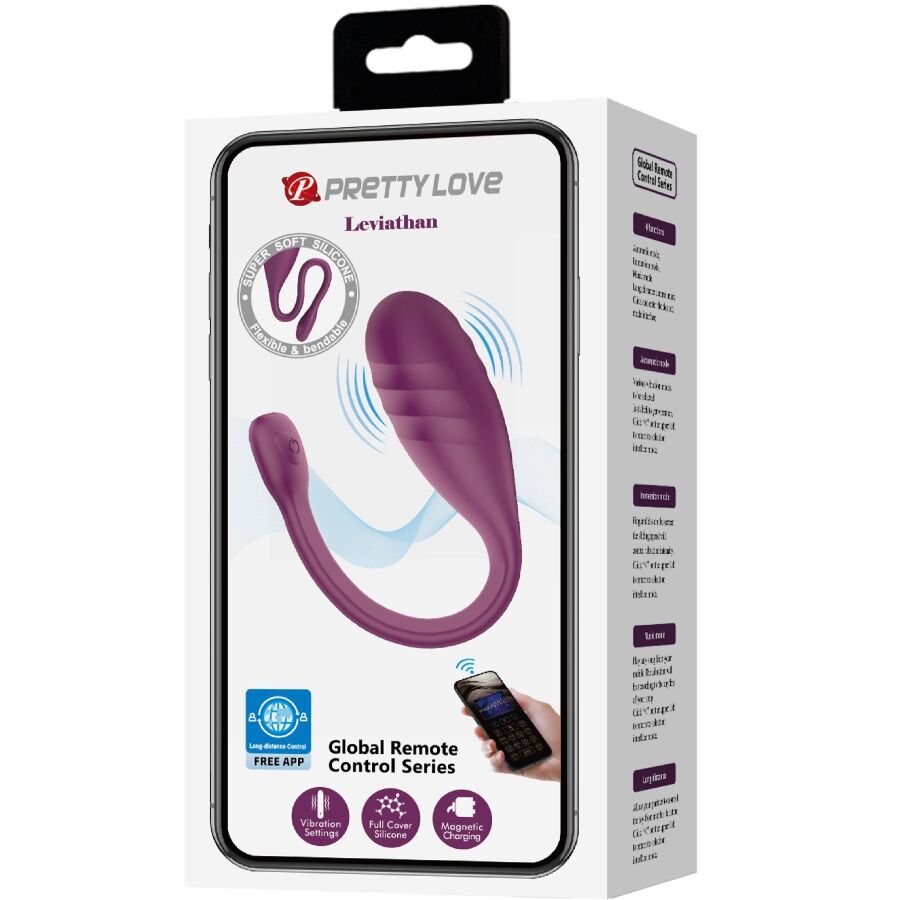 PRETTY LOVE - APP-STEUERBARER VIBRATOR LEVIATHAN VIOLET