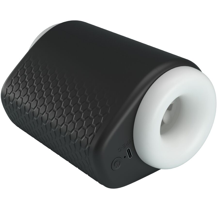 PRETTY LOVE – DJ GIRL Masturbator für Männer mit Vibrationsfunktion und 5 Einstellungen, Schwarz