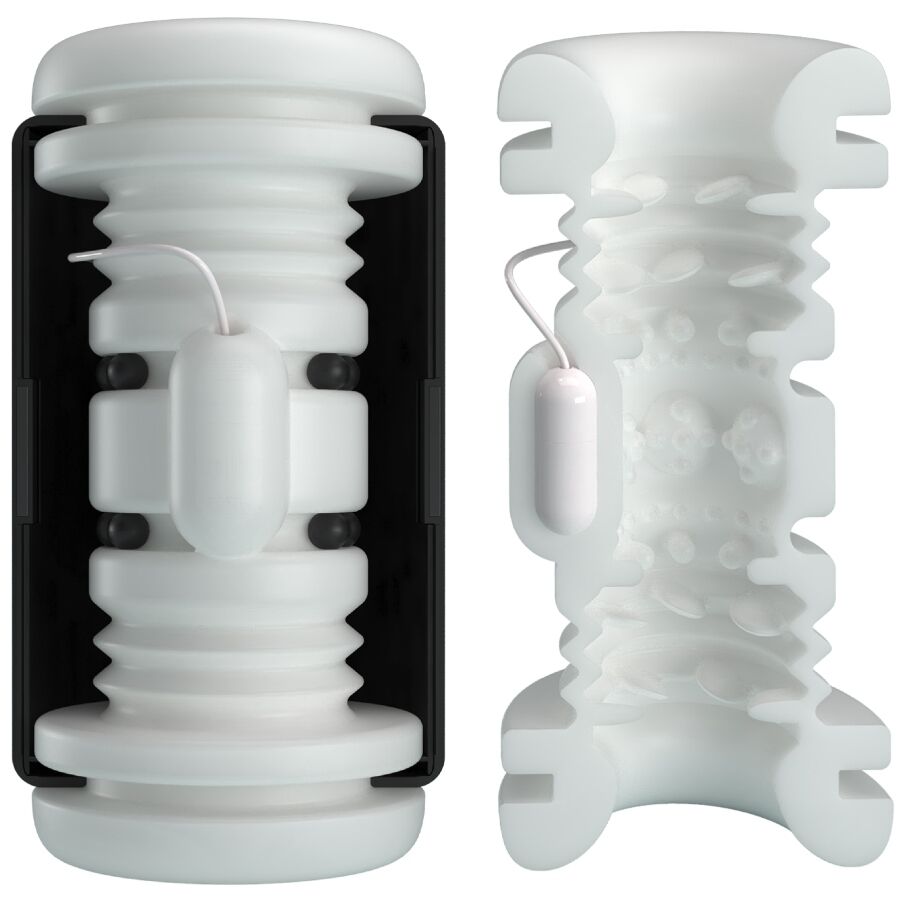 PRETTY LOVE – DJ GIRL Masturbator für Männer mit Vibrationsfunktion und 5 Einstellungen, Schwarz