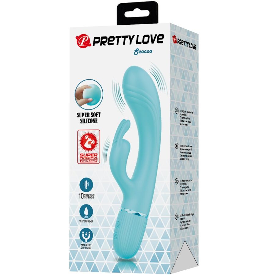 PRETTY LOVE - SCOCCO RABBIT TÜRKIS VIBRATOR