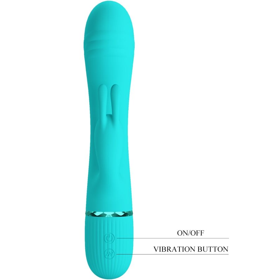 PRETTY LOVE - SCOCCO RABBIT TÜRKIS VIBRATOR