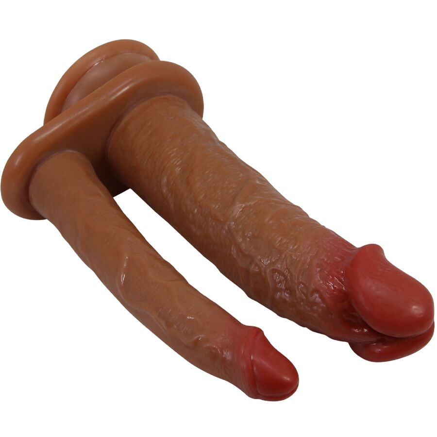 PRETTY LOVE - HULBERT REALISTISCHER DOPPELDILDO MIT VIBRATION MULATO