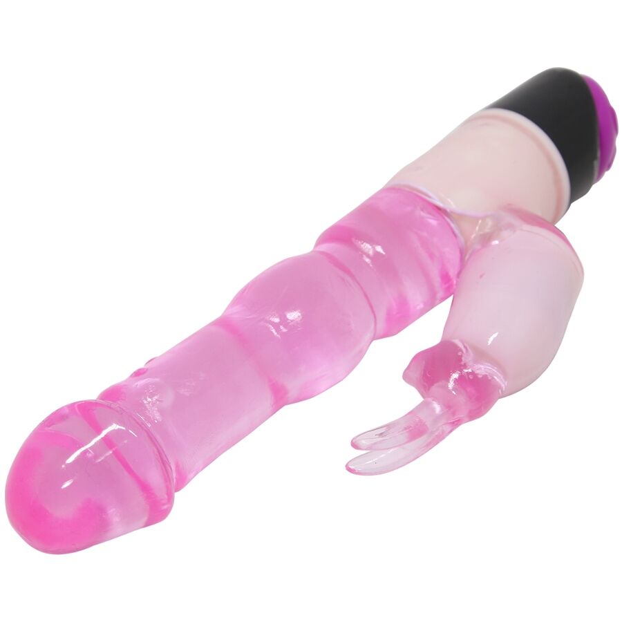 Waves of Pleasure Fantasy Vibrator mit Rabbit 23 cm
