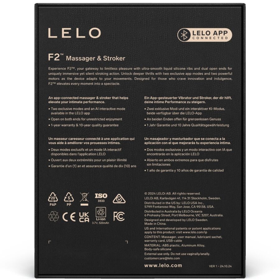 LELO - F2S™ Türkisblauer Masturbator für Männer