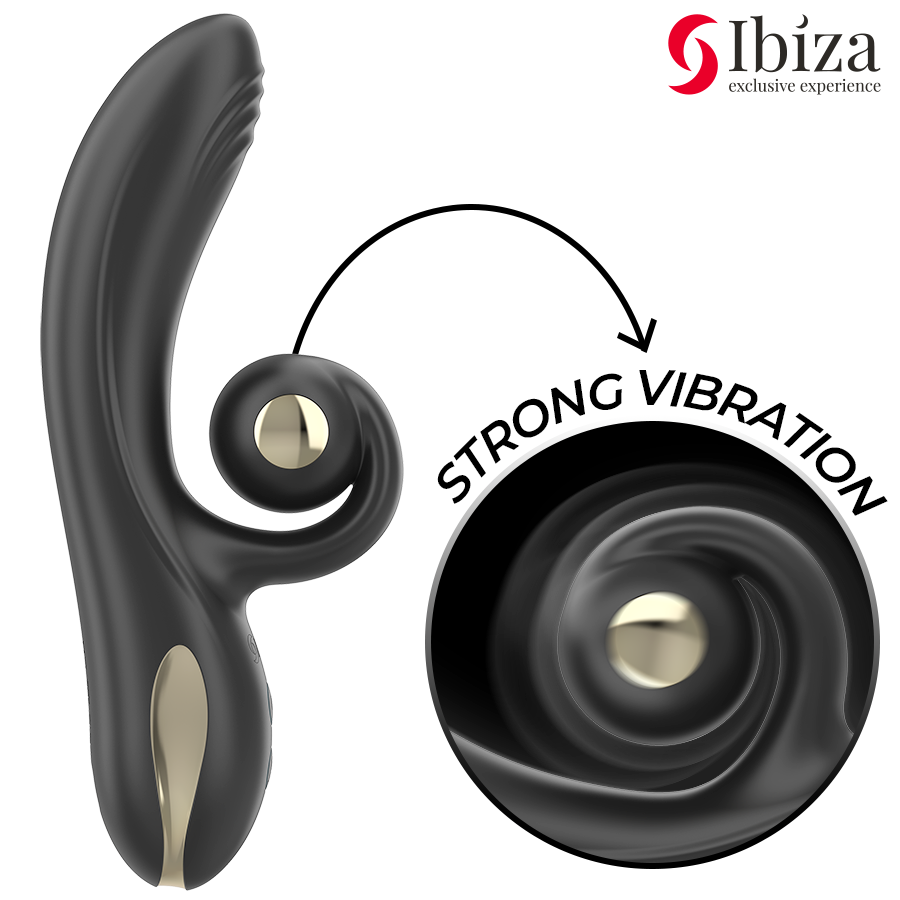 IBIZA - TWISTER-VIBRATOR MIT KURVENSTIMULATOR UND VIBRO-ROTATION