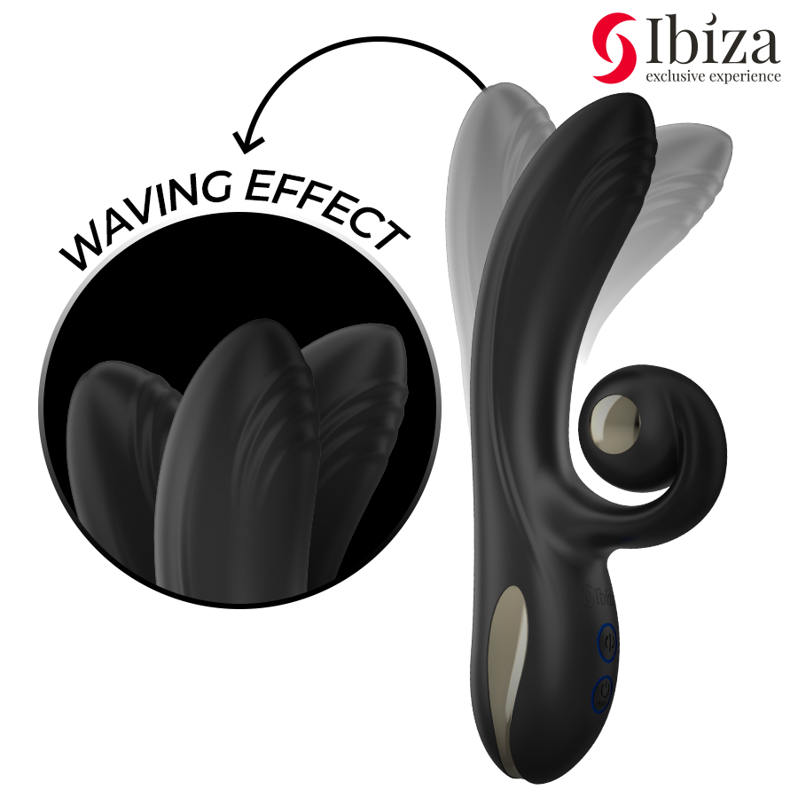 IBIZA - TWISTER-VIBRATOR MIT KURVENSTIMULATOR UND VIBRO-ROTATION