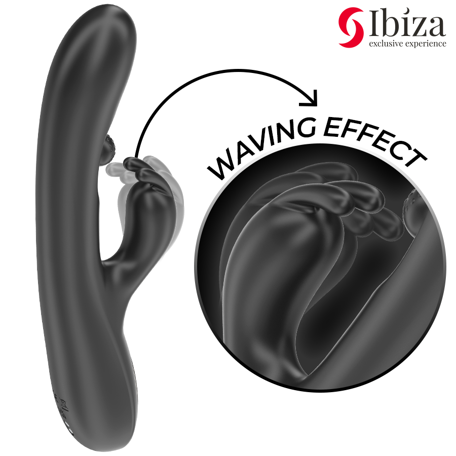 IBIZA – LEISTUNGSSTARKER HASENVIBRATOR MIT MASSAGE-ROLLENKUGEL