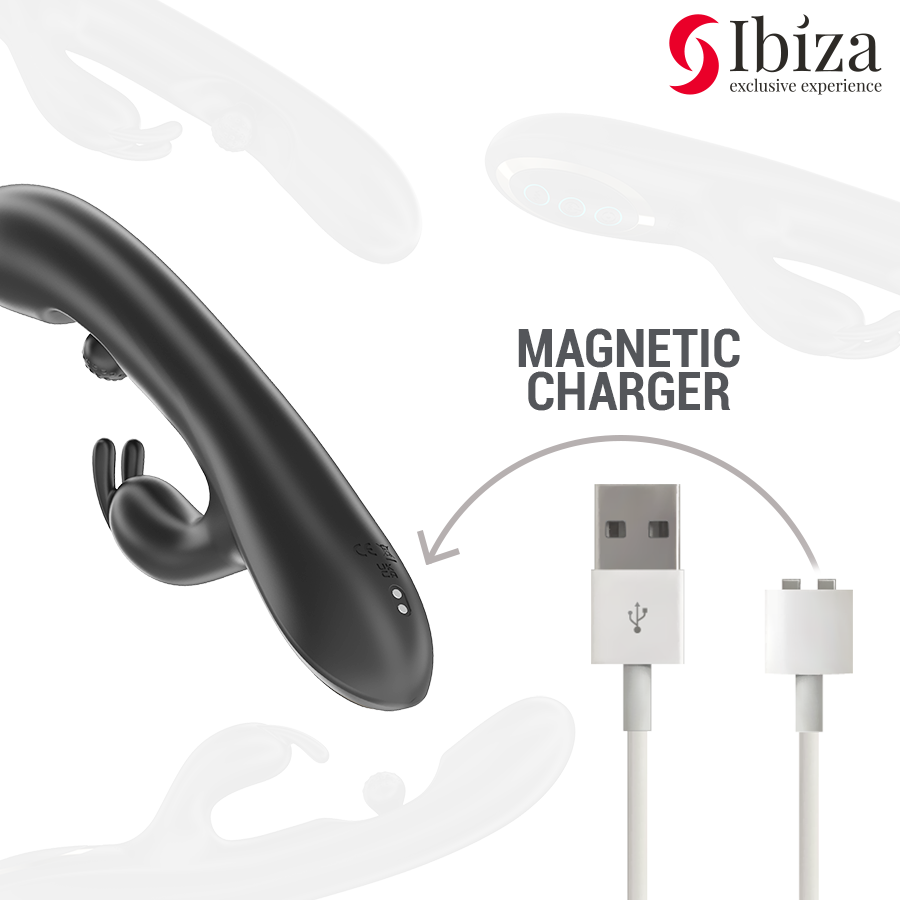 IBIZA – LEISTUNGSSTARKER HASENVIBRATOR MIT MASSAGE-ROLLENKUGEL