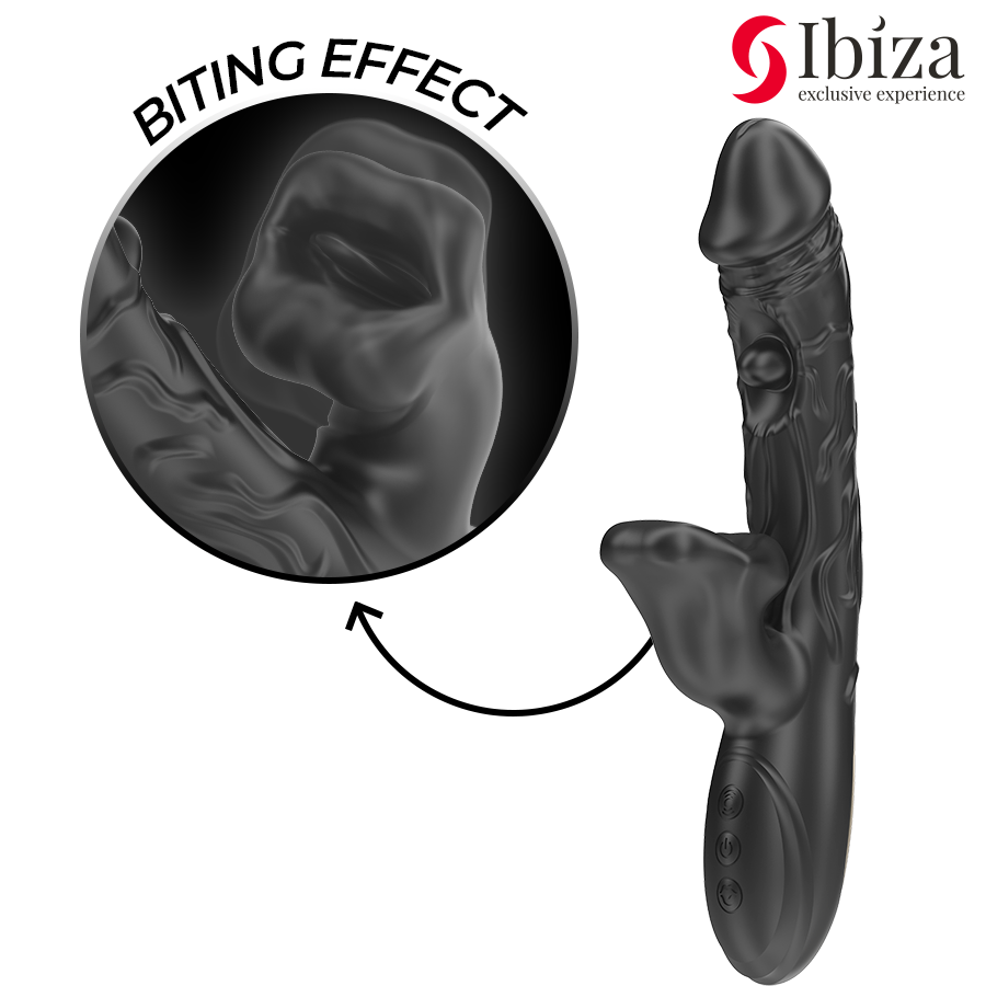 IBIZA - Klitorisvibrator und -stimulator mit Biss- und Rotationseffekt
