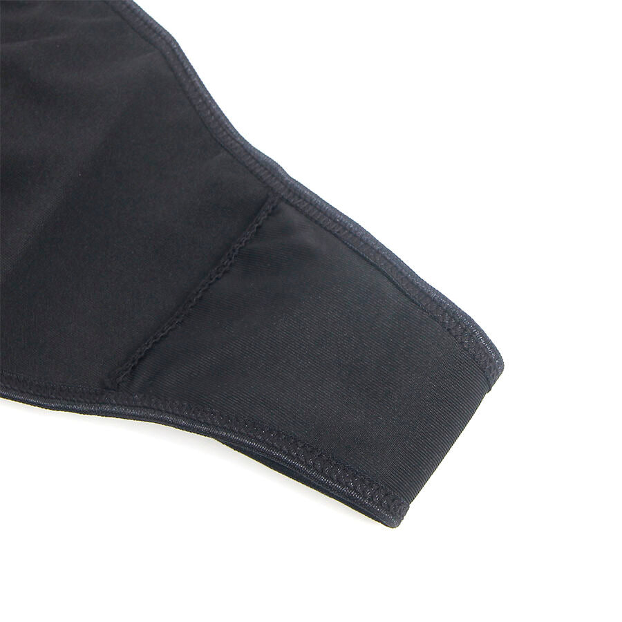 SUBBLIME - 957520 Lederkleid mit schwarzer Blumenspitze, Größe S/M