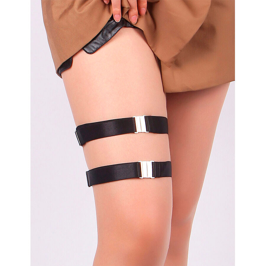 SUBBLIME - 957476 SCHWARZE VERSTELLBARE OHRRINGE