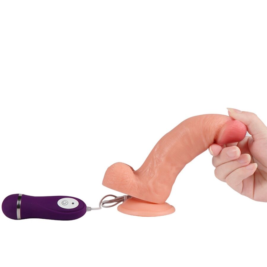 SHEQU - IRON DRAGON VIBRATOR-DILDO MIT FERNBEDIENUNG 17,5 CM