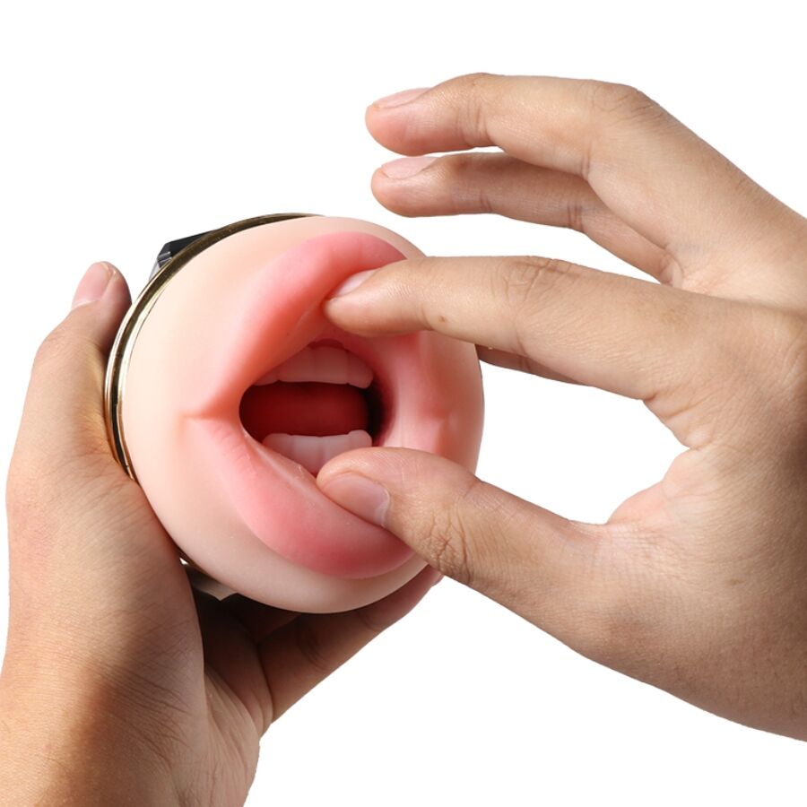 SHEQU - KAY DOPPEL-MASTURBATOR MIT DOPPELTER VIBRATION VON MUND UND VAGINA