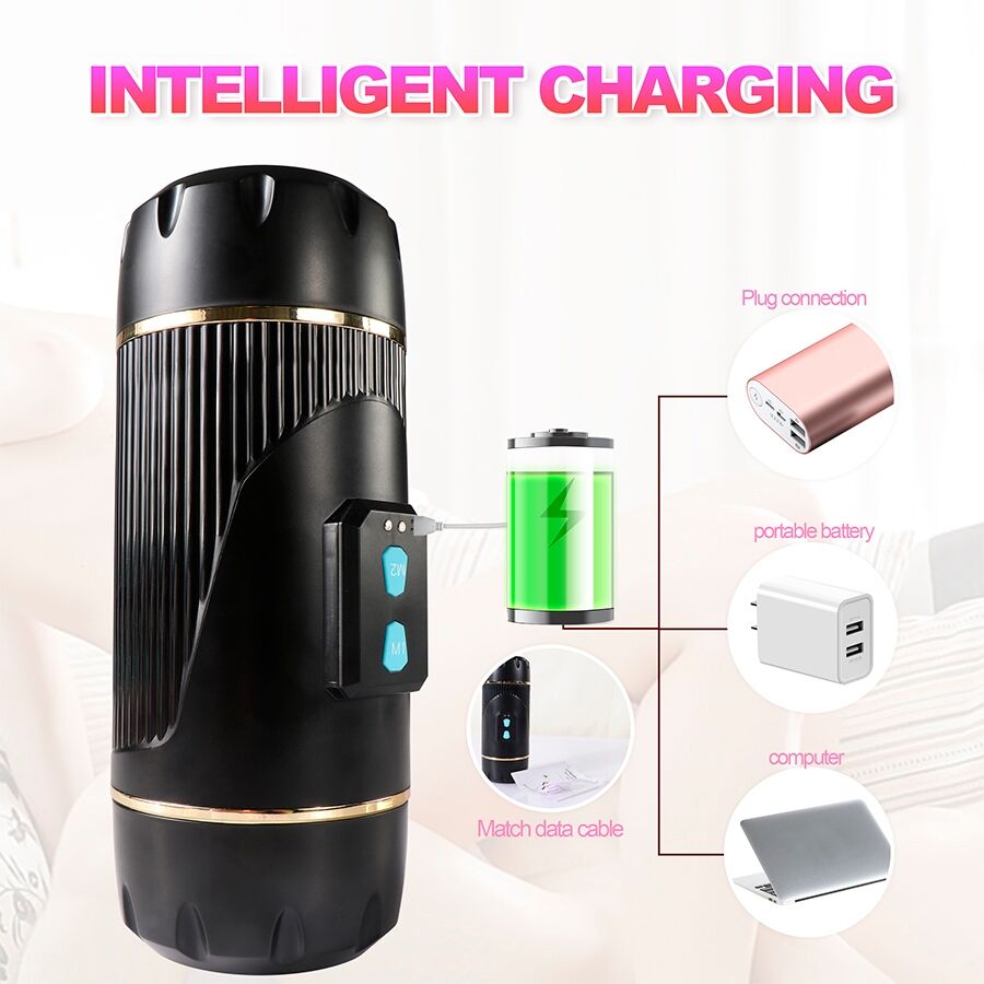 SHEQU - KAY DOPPEL-MASTURBATOR MIT DOPPELTER VIBRATION VON MUND UND VAGINA