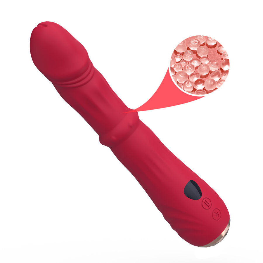 ARMONY - ROTER, THERMISCH VERSTELLBARER A-PUNKT-VIBRATOR-DILDO