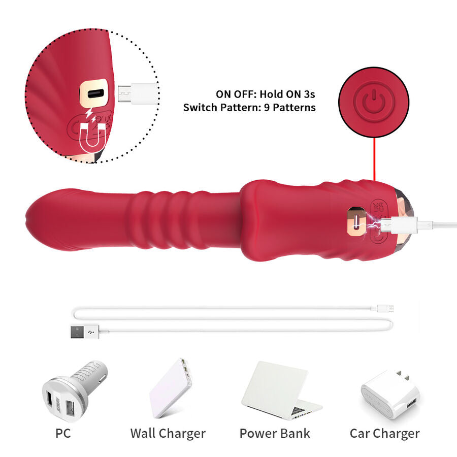 ARMONY - POINT A RED STIMULIERENDER VIBRATOR DILDO