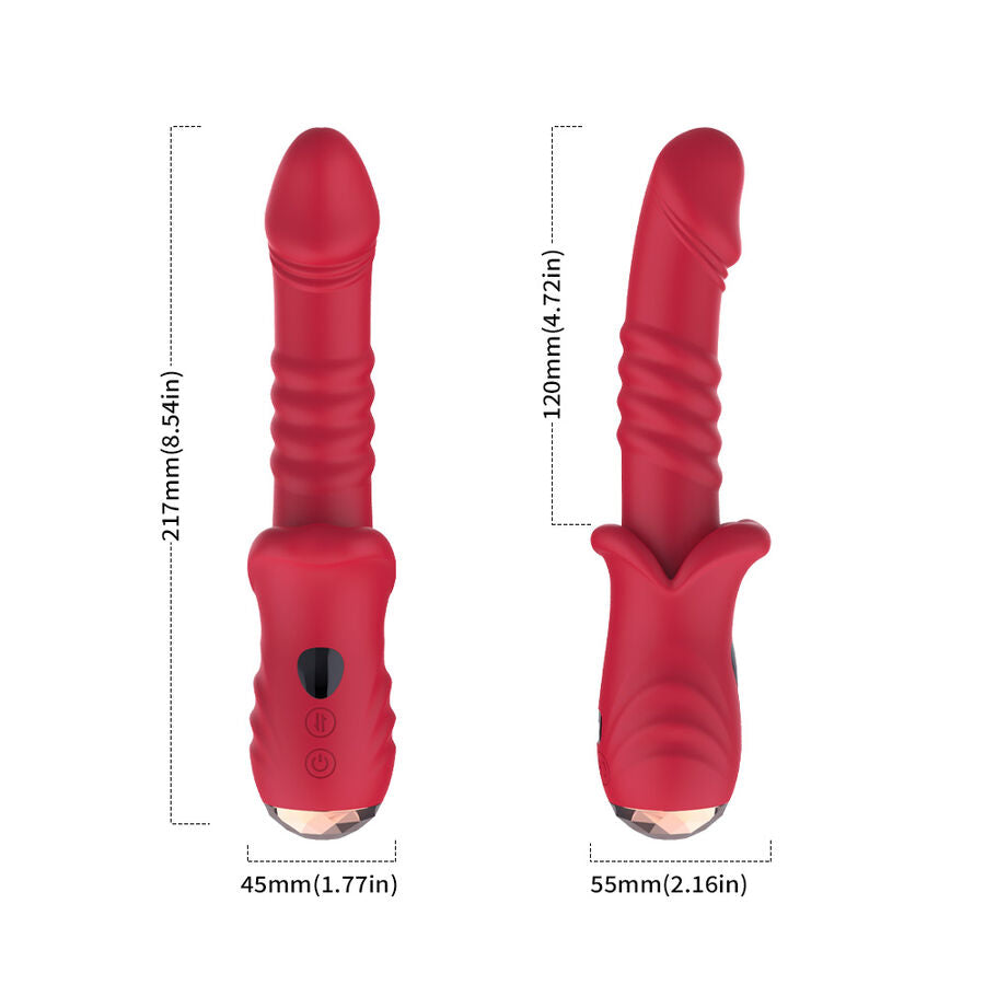 ARMONY - POINT A RED STIMULIERENDER VIBRATOR DILDO